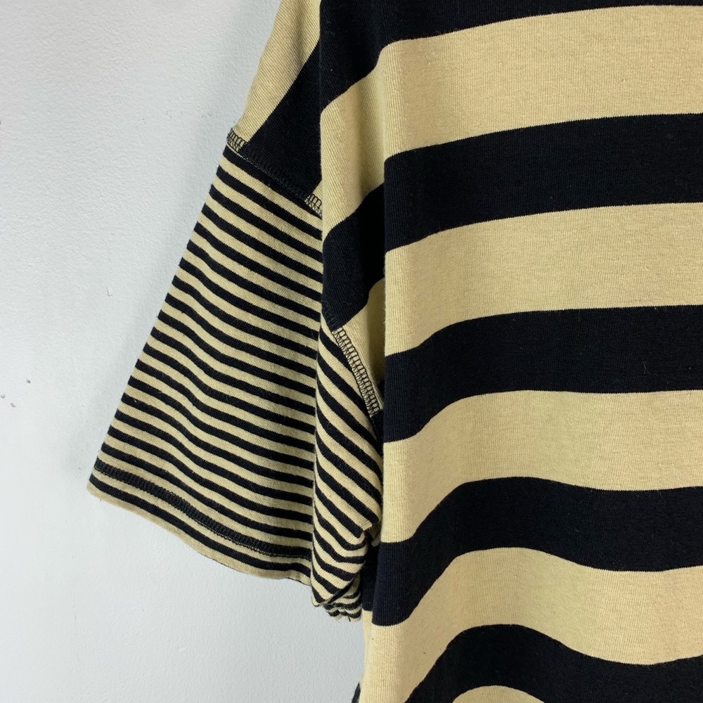 Urban Outfitters BDG Tan & Black Striped Boxy Tee - Picture 2 of 6